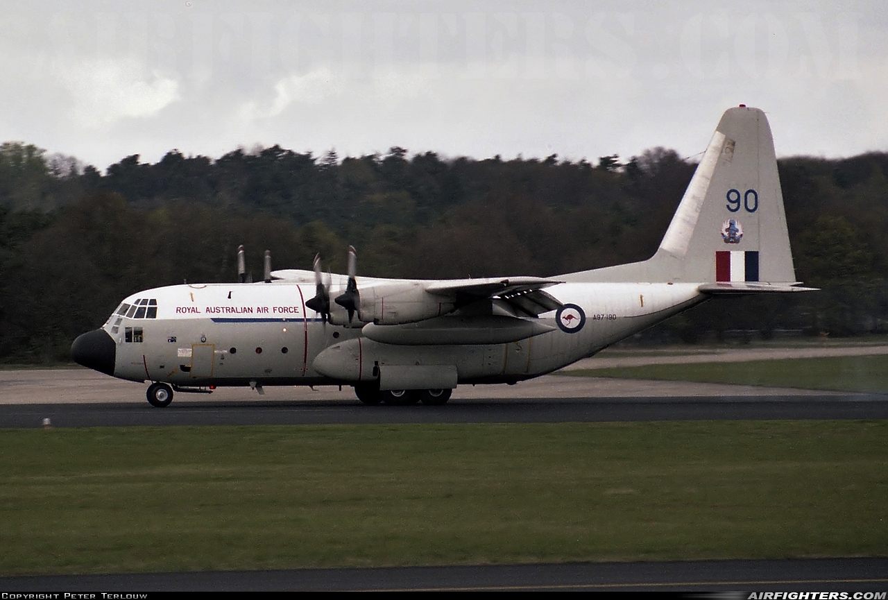 Australia - Air Force Lockheed C-130E Hercules (L-382) A97-190 at Utrecht - Soesterberg (UTC / EHSB), Netherlands