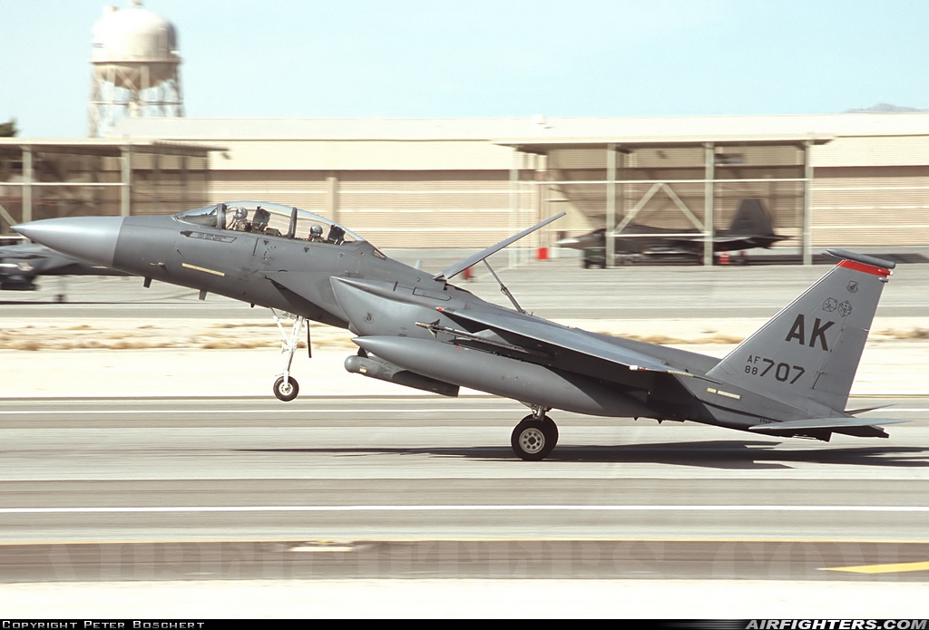 USA - Air Force McDonnell Douglas F-15E Strike Eagle 88-1707 at Las Vegas - Nellis AFB (LSV / KLSV), USA