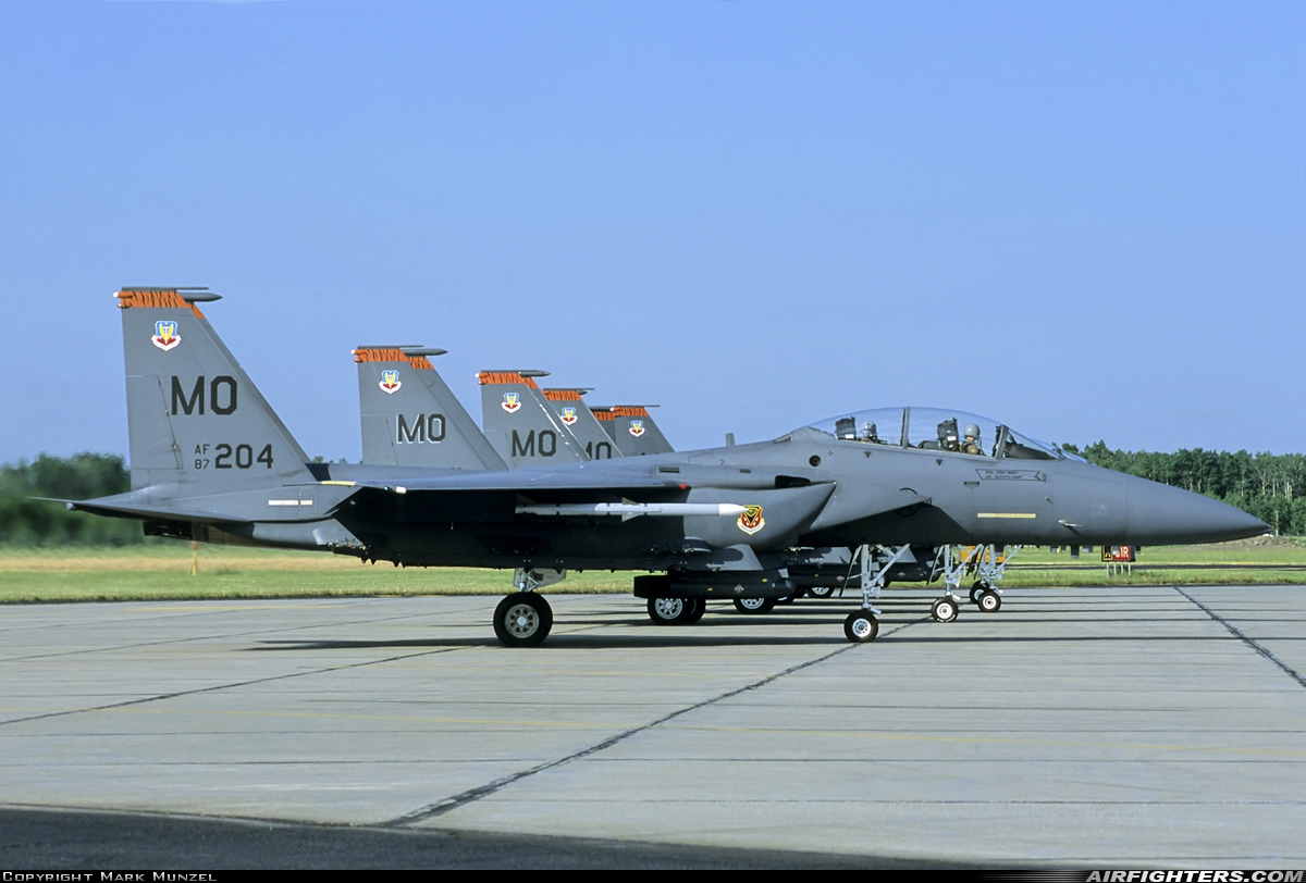 USA - Air Force McDonnell Douglas F-15E Strike Eagle 87-0204 at Cold Lake - CFB Cold Lake (CYOD), Canada