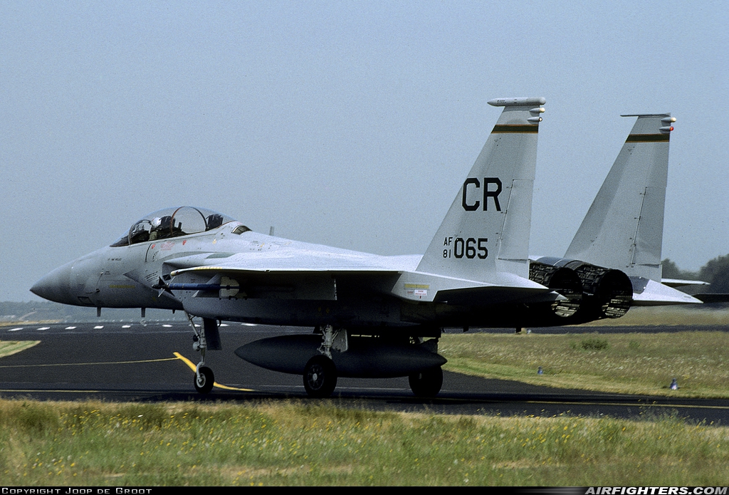 USA - Air Force McDonnell Douglas F-15D Eagle 81-0065 at Utrecht - Soesterberg (UTC / EHSB), Netherlands