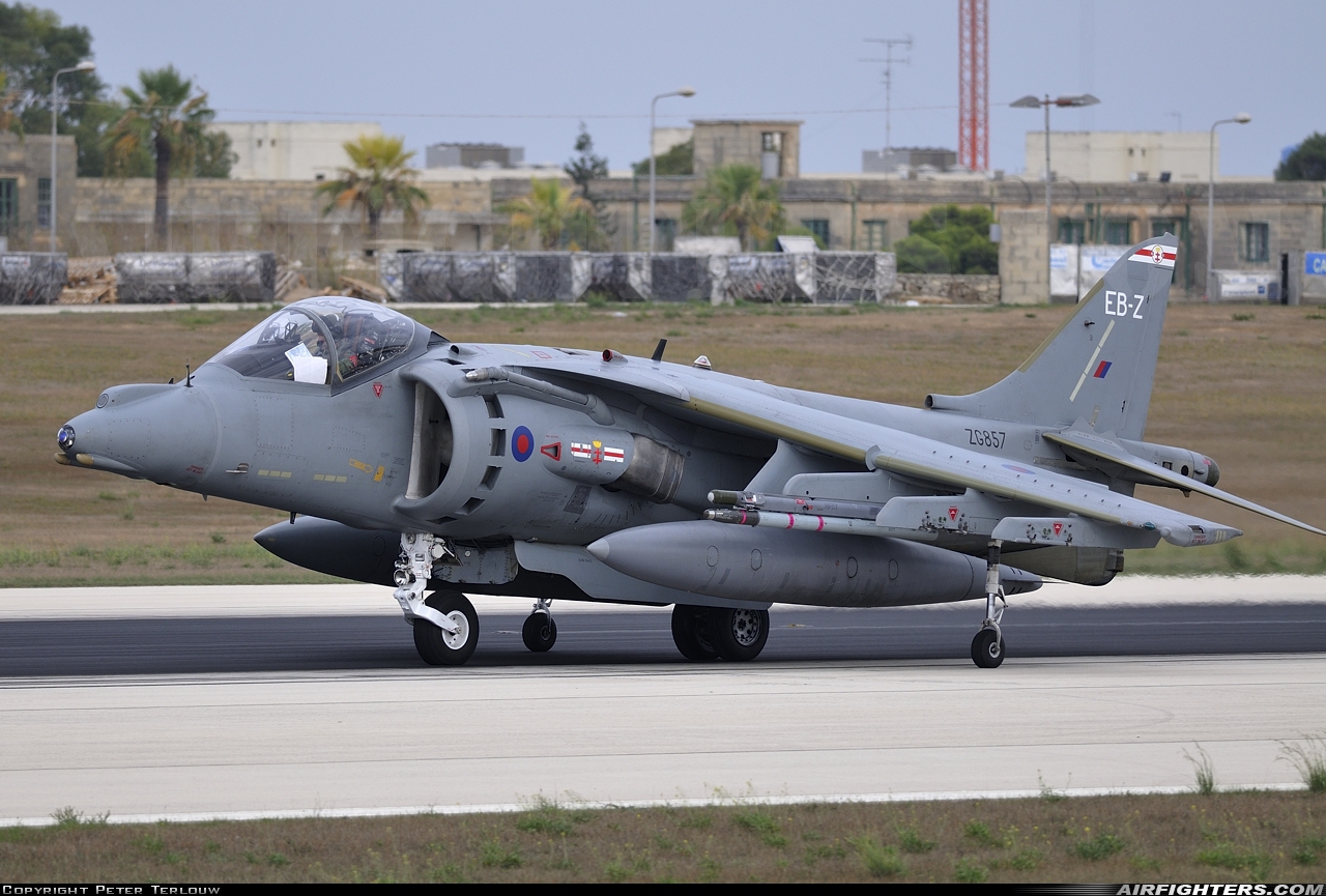 UK - Air Force British Aerospace Harrier GR.9 ZG857 at Luqa - Malta International (MLA / LMML), Malta