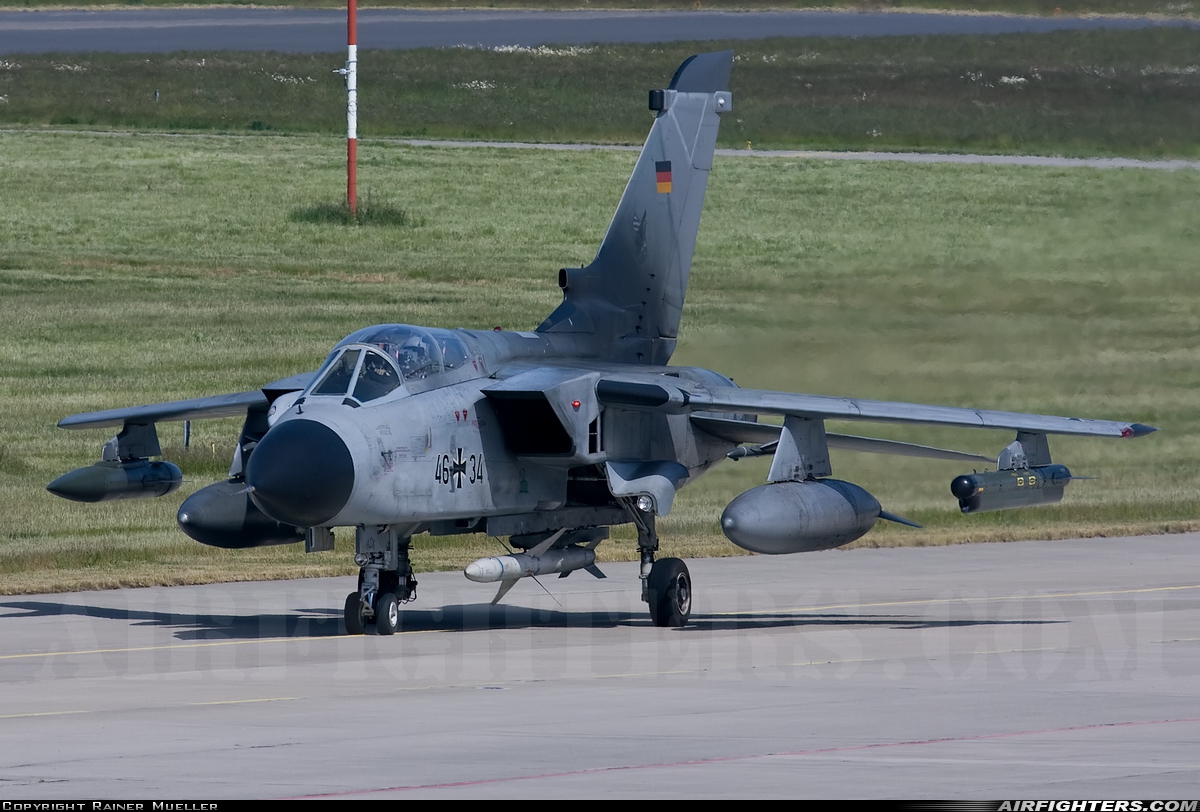 Germany - Air Force Panavia Tornado ECR 46+34 at Rostock - Laage (RLG / ETNL), Germany