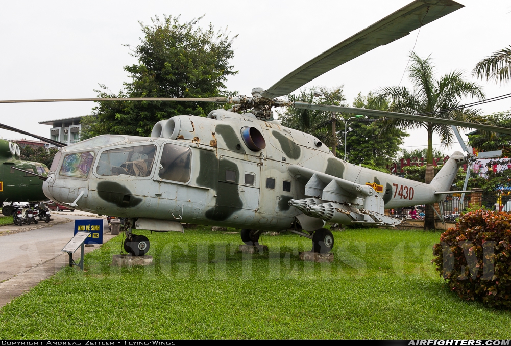 Vietnam - Air Force Mil Mi-24A 7430 at Off-Airport - Hanoi, Vietnam