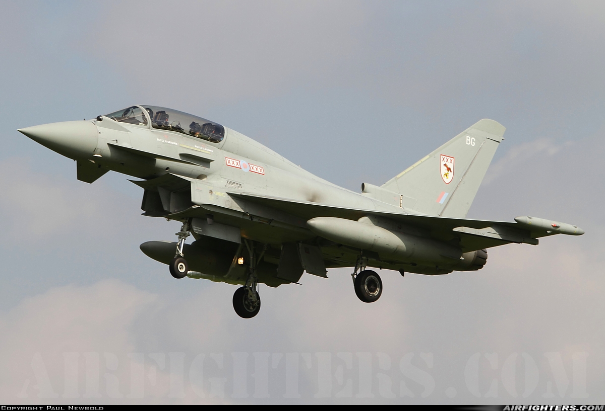 UK - Air Force Eurofighter Typhoon T3 ZK380 at Coningsby (EGXC), UK