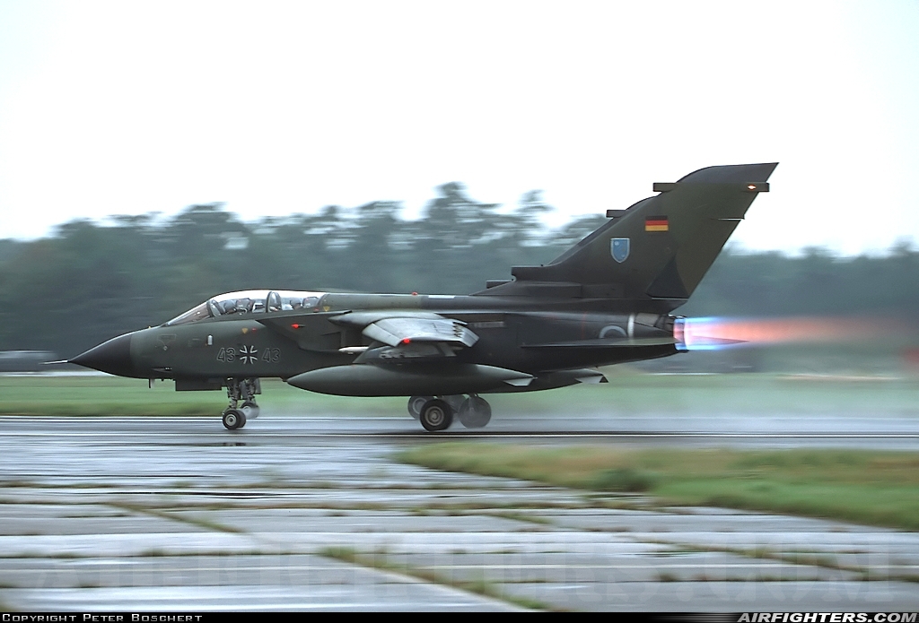 Germany - Air Force Panavia Tornado IDS(T) 43+43 at Jever (ETNJ), Germany
