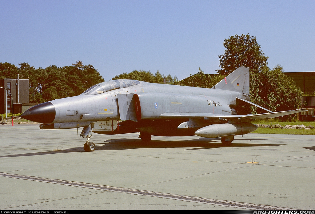 Germany - Air Force McDonnell Douglas F-4F Phantom II 37+45 at Hopsten (Rheine -) (ETNP), Germany