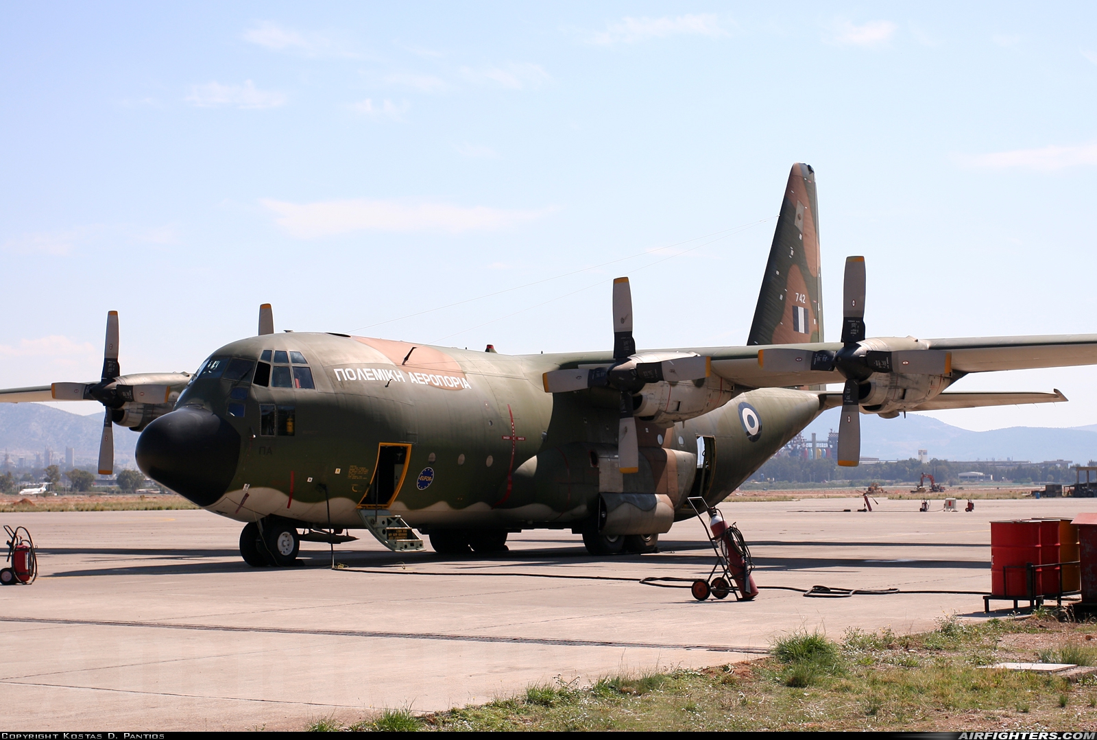 Greece - Air Force Lockheed C-130H Hercules (L-382) 742 at Elefsís (LGEL), Greece