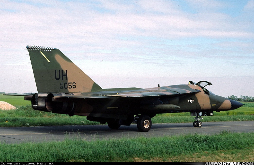 USA - Air Force General Dynamics F-111E Aardvark 68-0056 at Koksijde (EBFN), Belgium
