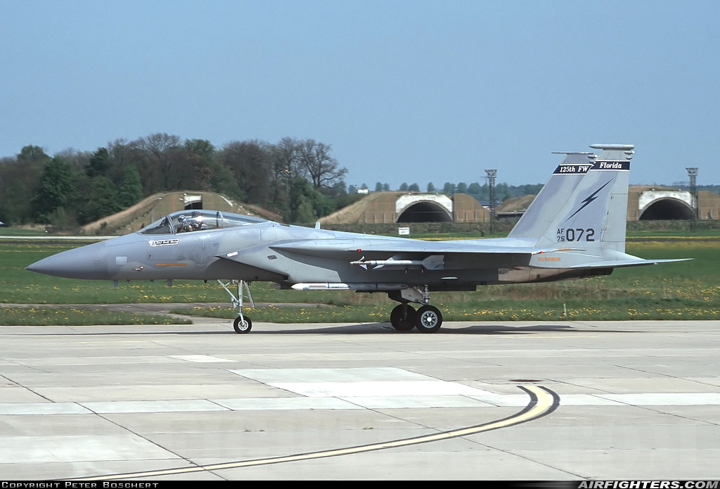 USA - Air Force McDonnell Douglas F-15A Eagle 75-0072 at Rostock - Laage (RLG / ETNL), Germany