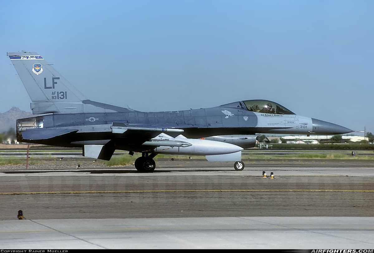 USA - Air Force General Dynamics F-16C Fighting Falcon 83-1131 at Glendale (Phoenix) - Luke AFB (LUF / KLUF), USA