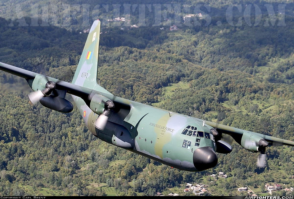Romania - Air Force Lockheed C-130H Hercules (L-382) 6191 at In Flight, Romania