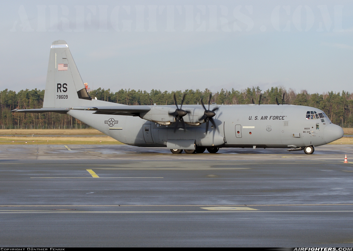 USA - Air Force Lockheed Martin C-130J-30 Hercules (L-382) 07-8609 at Nuremberg (NUE / EDDN), Germany