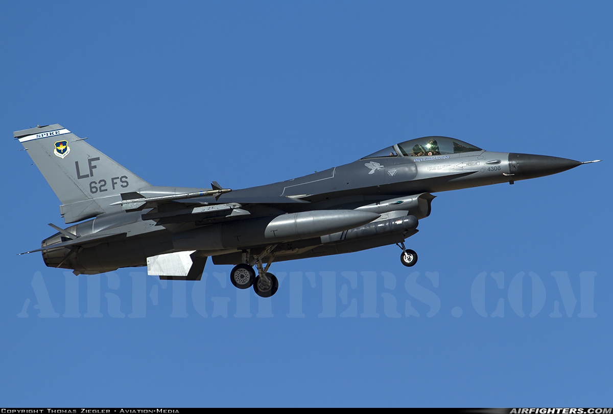 USA - Air Force General Dynamics F-16C Fighting Falcon 84-1308 at Glendale (Phoenix) - Luke AFB (LUF / KLUF), USA