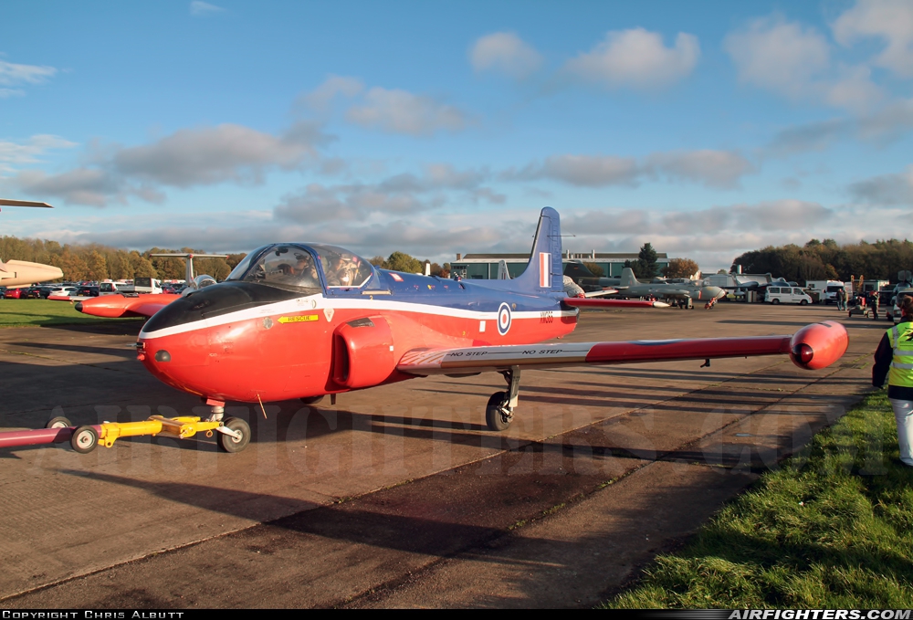 Private Hunting Percival P-84 Jet Provost T3A G-BKOU at Bruntingthorpe, UK