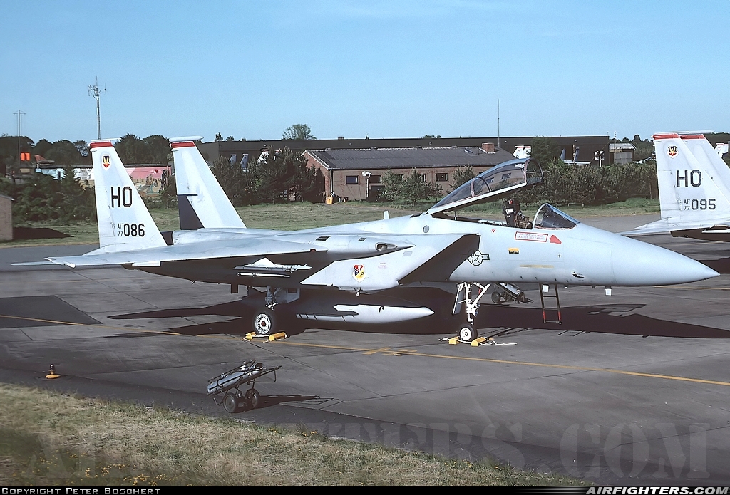 USA - Air Force McDonnell Douglas F-15A Eagle 77-0086 at Wittmundhafen (Wittmund) (ETNT), Germany