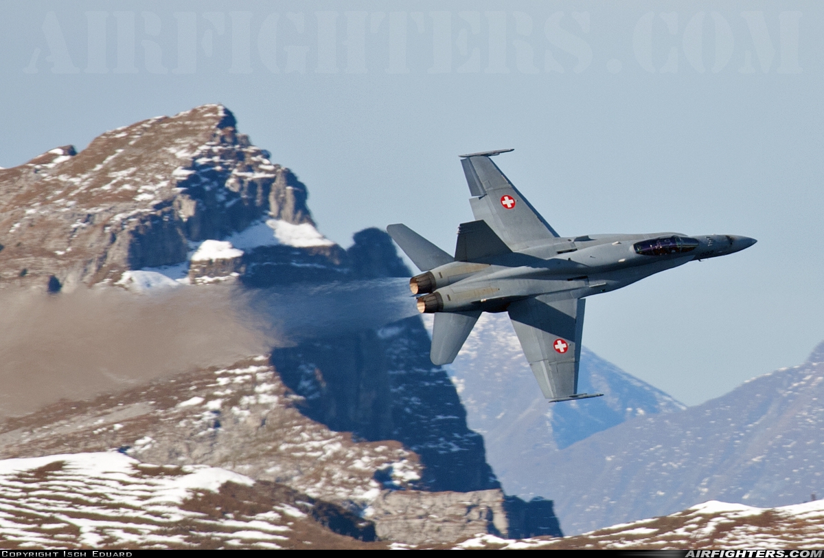 Switzerland - Air Force McDonnell Douglas F/A-18C Hornet J-5002 at Off-Airport - Axalp, Switzerland