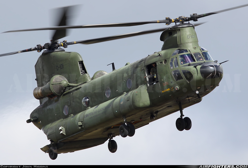Netherlands - Air Force Boeing Vertol CH-47D Chinook D-101 at Carlisle - Crosby (CAX / EGNC), UK