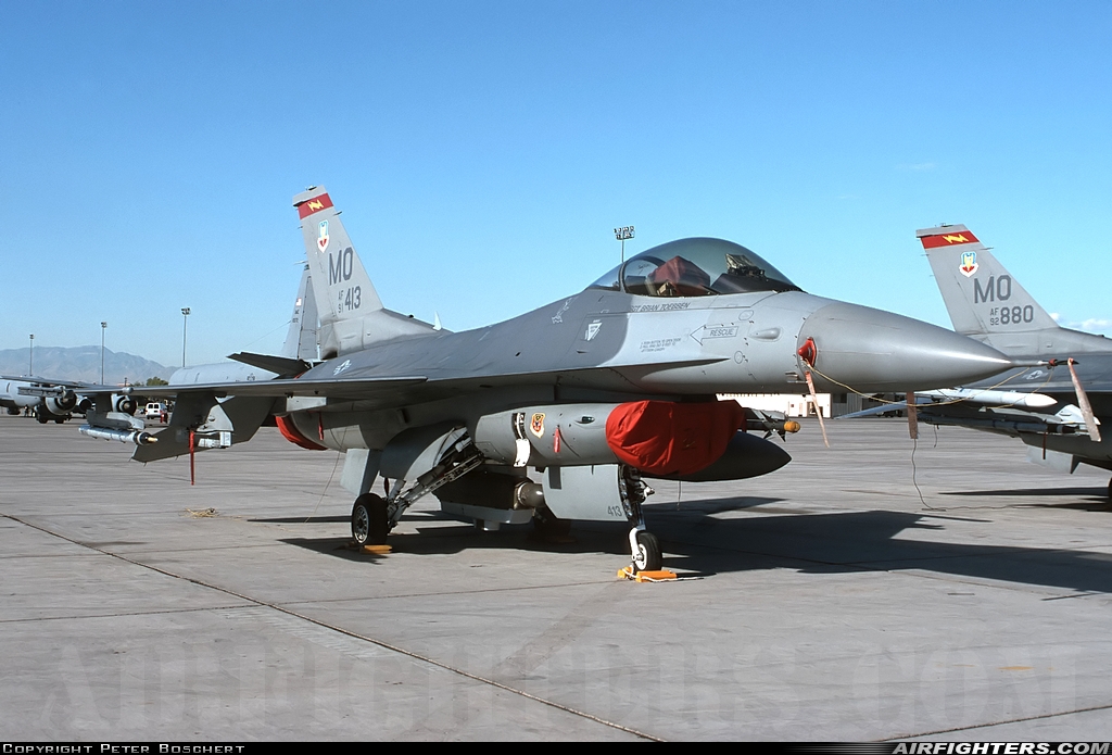 USA - Air Force General Dynamics F-16C Fighting Falcon 91-0413 at Las Vegas - Nellis AFB (LSV / KLSV), USA