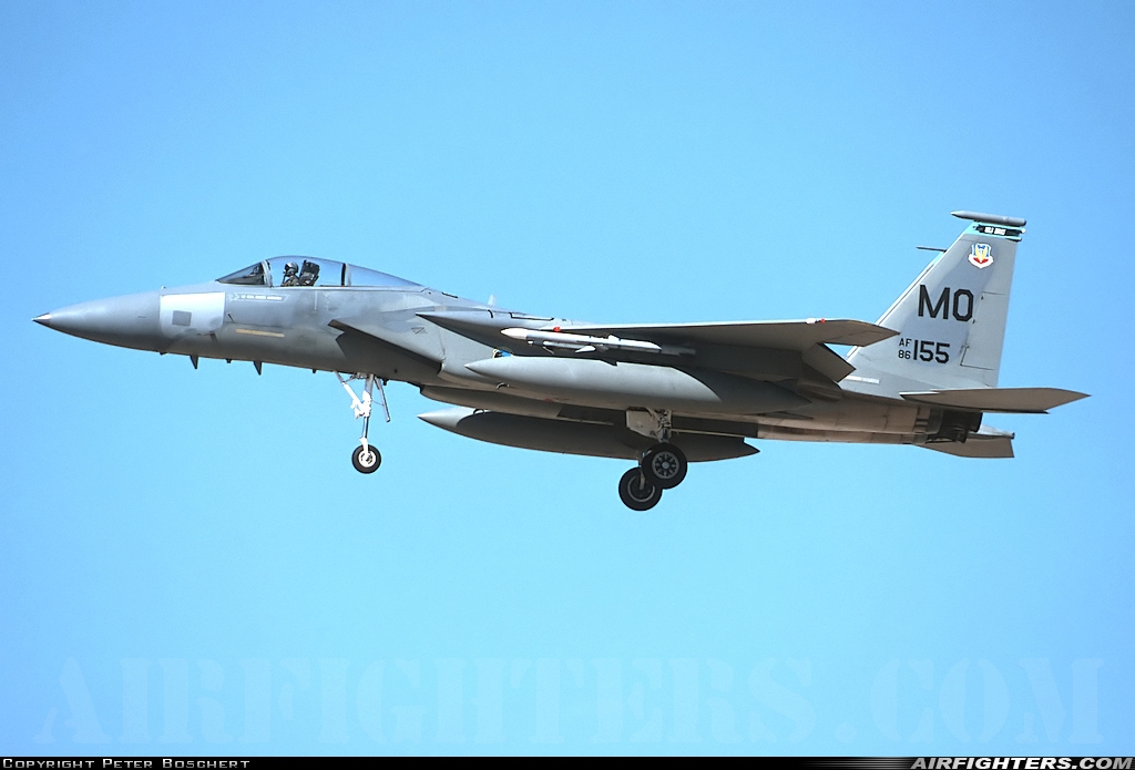 USA - Air Force McDonnell Douglas F-15C Eagle 86-0155 at Las Vegas - Nellis AFB (LSV / KLSV), USA