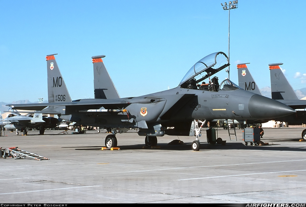 USA - Air Force McDonnell Douglas F-15E Strike Eagle 89-0506 at Las Vegas - Nellis AFB (LSV / KLSV), USA
