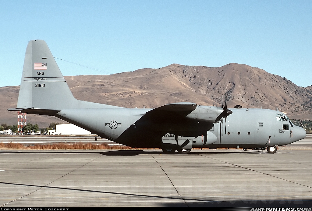 USA - Air Force Lockheed C-130E Hercules (L-382) 62-1812 at Reno / Tahoe - Int. (Cannon) (RNO / KRNO), USA