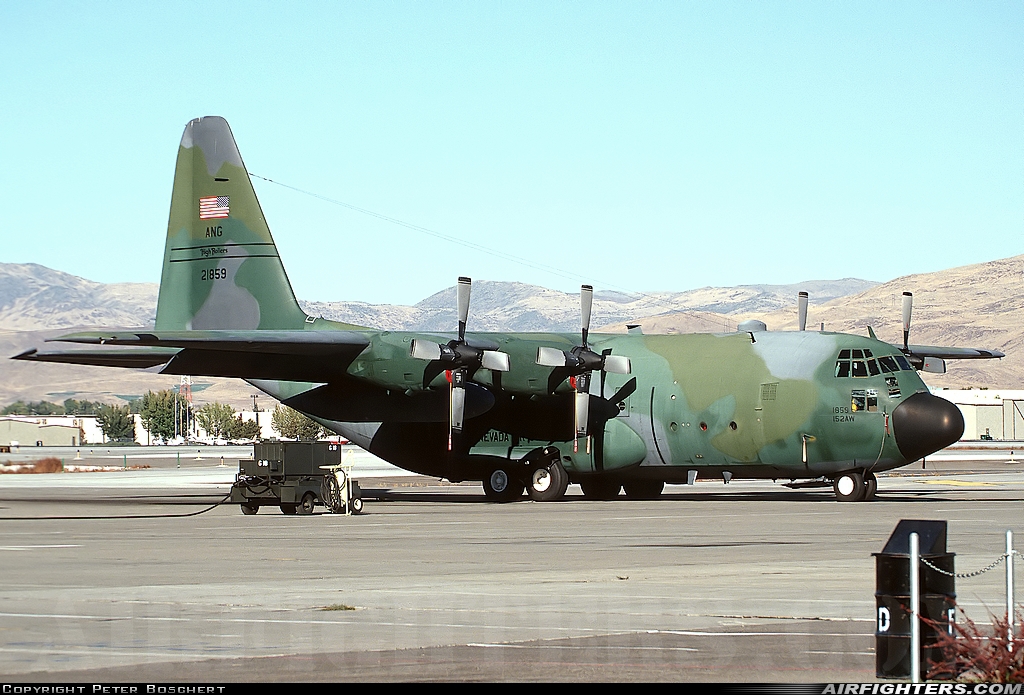 USA - Air Force Lockheed C-130E Hercules (L-382) 62-1859 at Reno / Tahoe - Int. (Cannon) (RNO / KRNO), USA