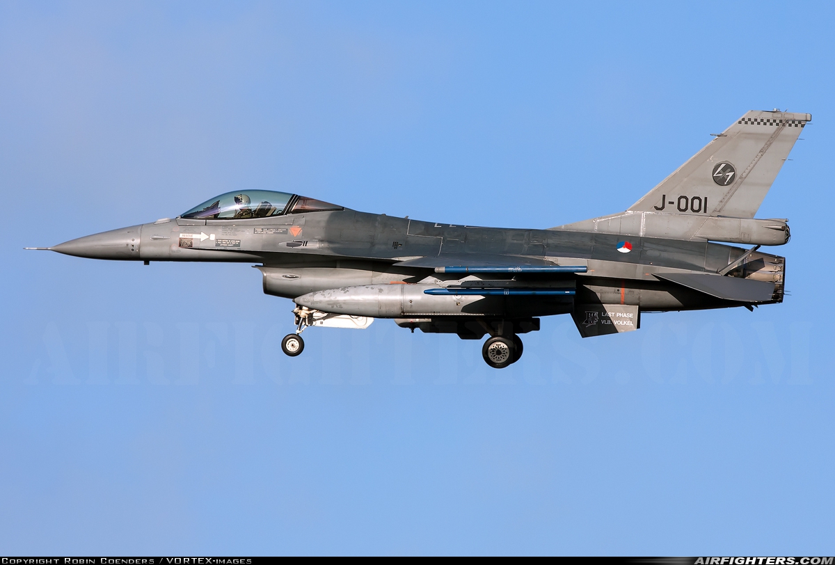 Netherlands - Air Force General Dynamics F-16AM Fighting Falcon J-001 at Uden - Volkel (UDE / EHVK), Netherlands