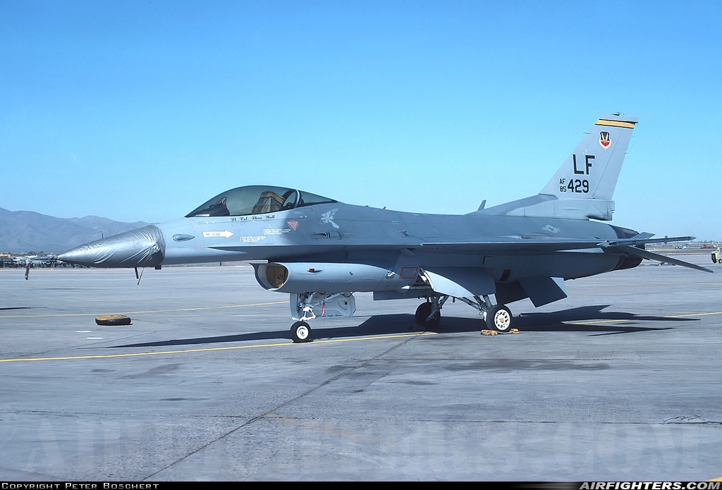 USA - Air Force General Dynamics F-16C Fighting Falcon 85-1429 at Glendale (Phoenix) - Luke AFB (LUF / KLUF), USA