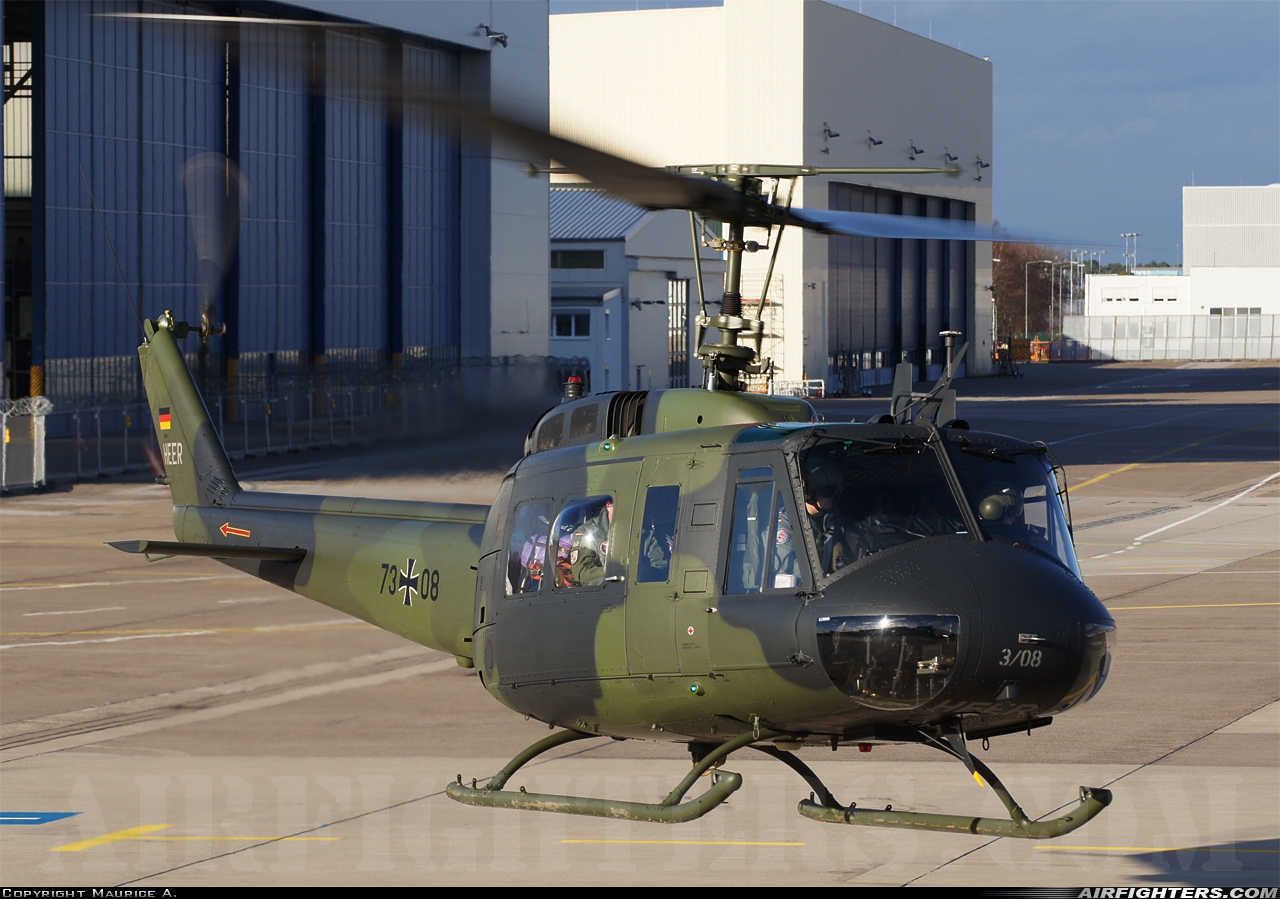 Germany - Army Bell UH-1D Iroquois (205) 73+08 at Cologne / Bonn (- Konrad Adenauer / Wahn) (CGN / EDDK), Germany