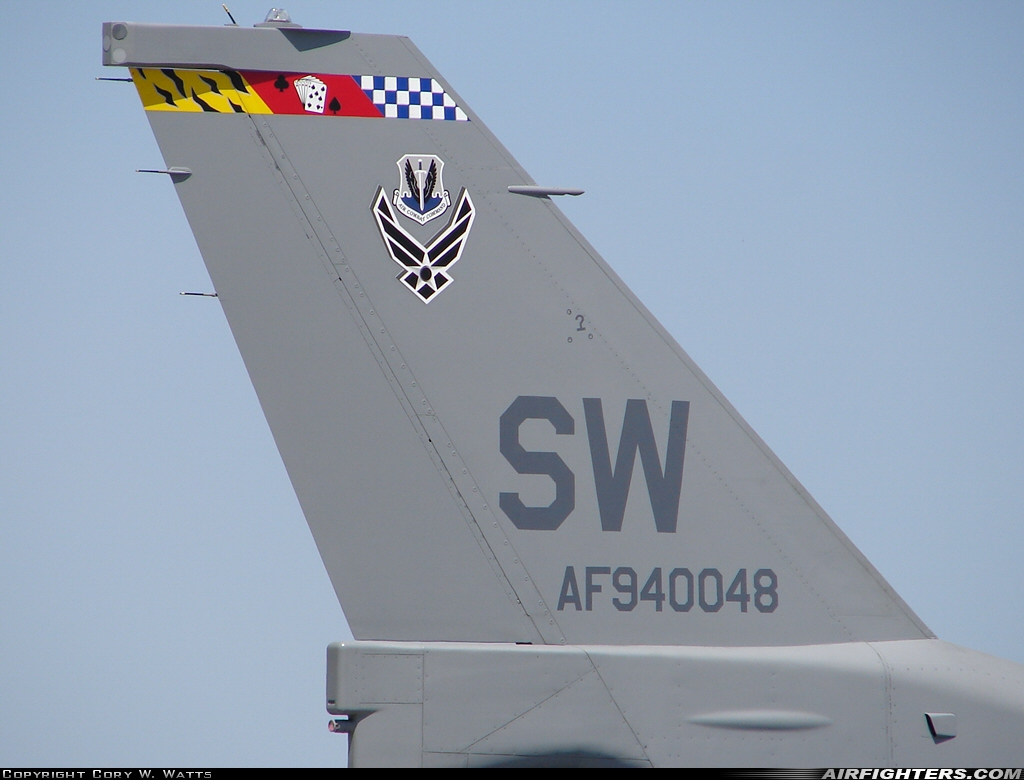 USA - Air Force General Dynamics F-16C Fighting Falcon 94-0048 at La Crosse - Municipal (LSE / KLSE), USA
