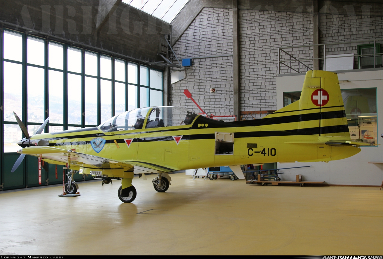 Switzerland - Air Force Pilatus PC-9 C-410 at Sion (- Sitten) (SIR / LSGS / LSMS), Switzerland