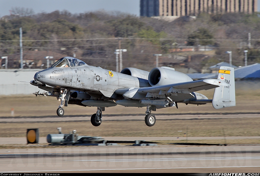USA - Air Force Fairchild A-10A Thunderbolt II 81-0950 at Fort Worth - NAS JRB / Carswell Field (AFB) (NFW / KFWH), USA