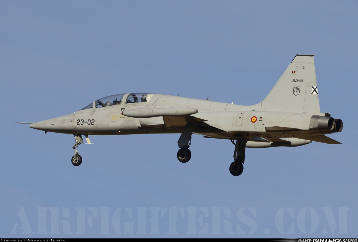 Spain - Air Force Northrop SF-5M Freedom Fighter AE.9-008 at Albacete (- Los Llanos) (LEAB), Spain