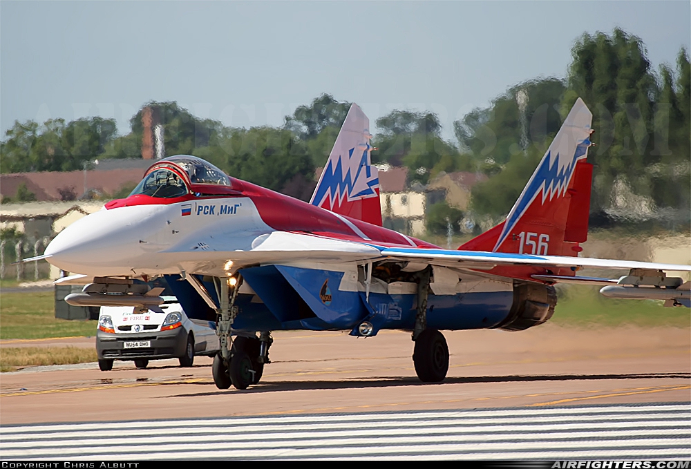 Company Owned - RSK MiG Mikoyan-Gurevich MiG-29OVT 156 WHITE at Fairford (FFD / EGVA), UK