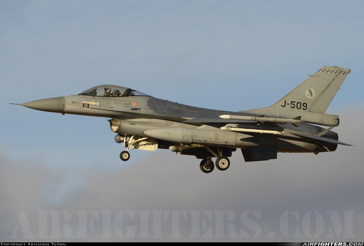 Netherlands - Air Force General Dynamics F-16AM Fighting Falcon J-509 at Albacete (- Los Llanos) (LEAB), Spain