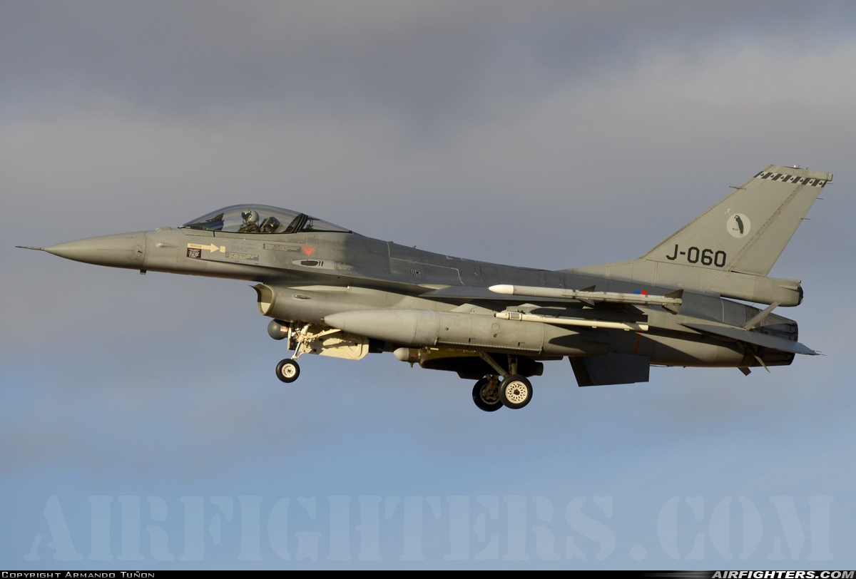 Netherlands - Air Force General Dynamics F-16AM Fighting Falcon J-060 at Albacete (- Los Llanos) (LEAB), Spain