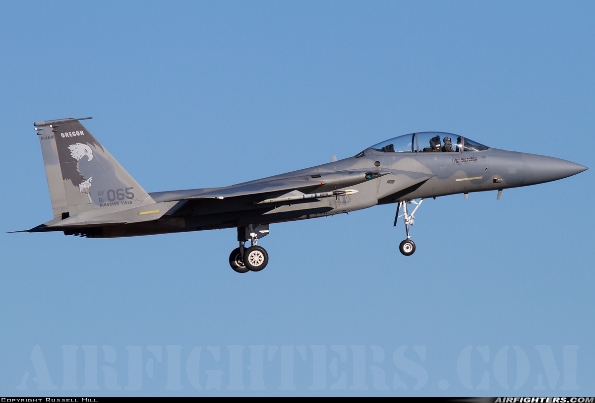 USA - Air Force McDonnell Douglas F-15D Eagle 81-0065 at Klamath Falls - Kingsley Field (LMT / KLMT), USA