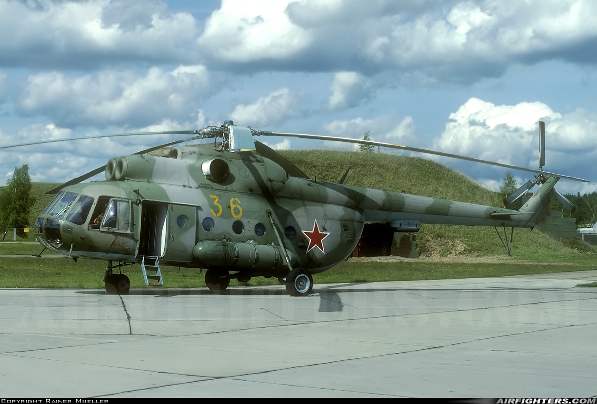 Russia - Air Force Mil Mi-8T 36 YELLOW at Finow (Eberswalde-Finow) (EDAV), Germany