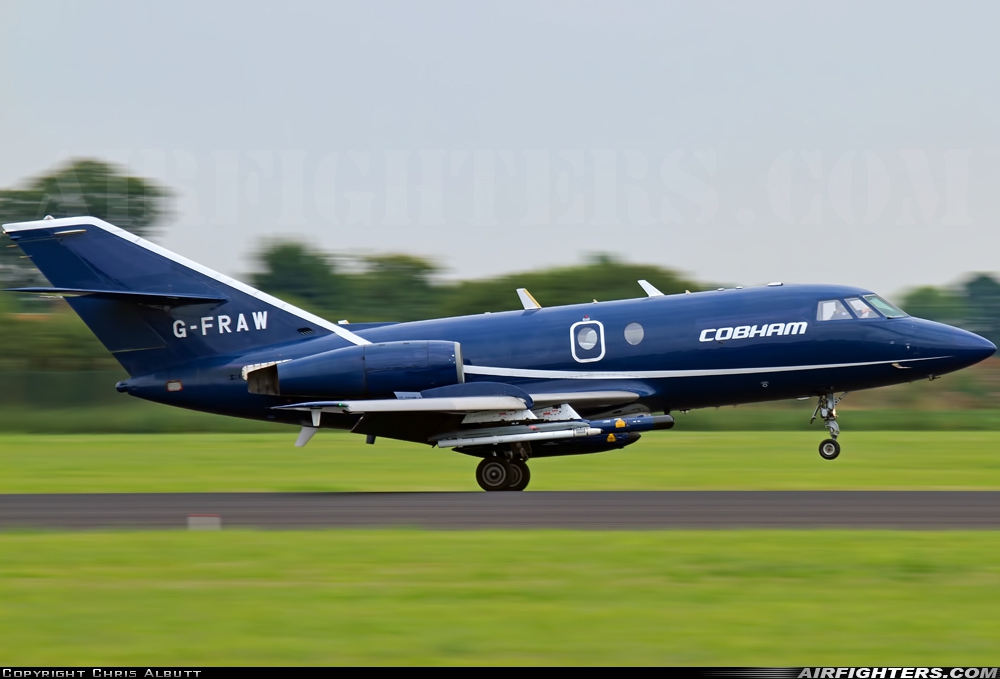 Company Owned - Cobham Aviation Dassault Falcon (Mystere) 20C G-FRAW at Coningsby (EGXC), UK