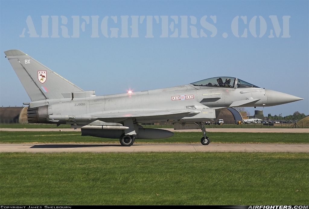 UK - Air Force Eurofighter Typhoon F2 ZJ920 at Coningsby (EGXC), UK