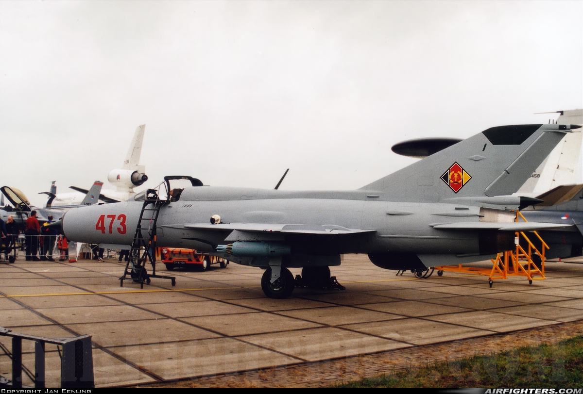 East Germany - Air Force Mikoyan-Gurevich MiG-21SPS-K 473 at Enschede - Twenthe (ENS / EHTW), Netherlands