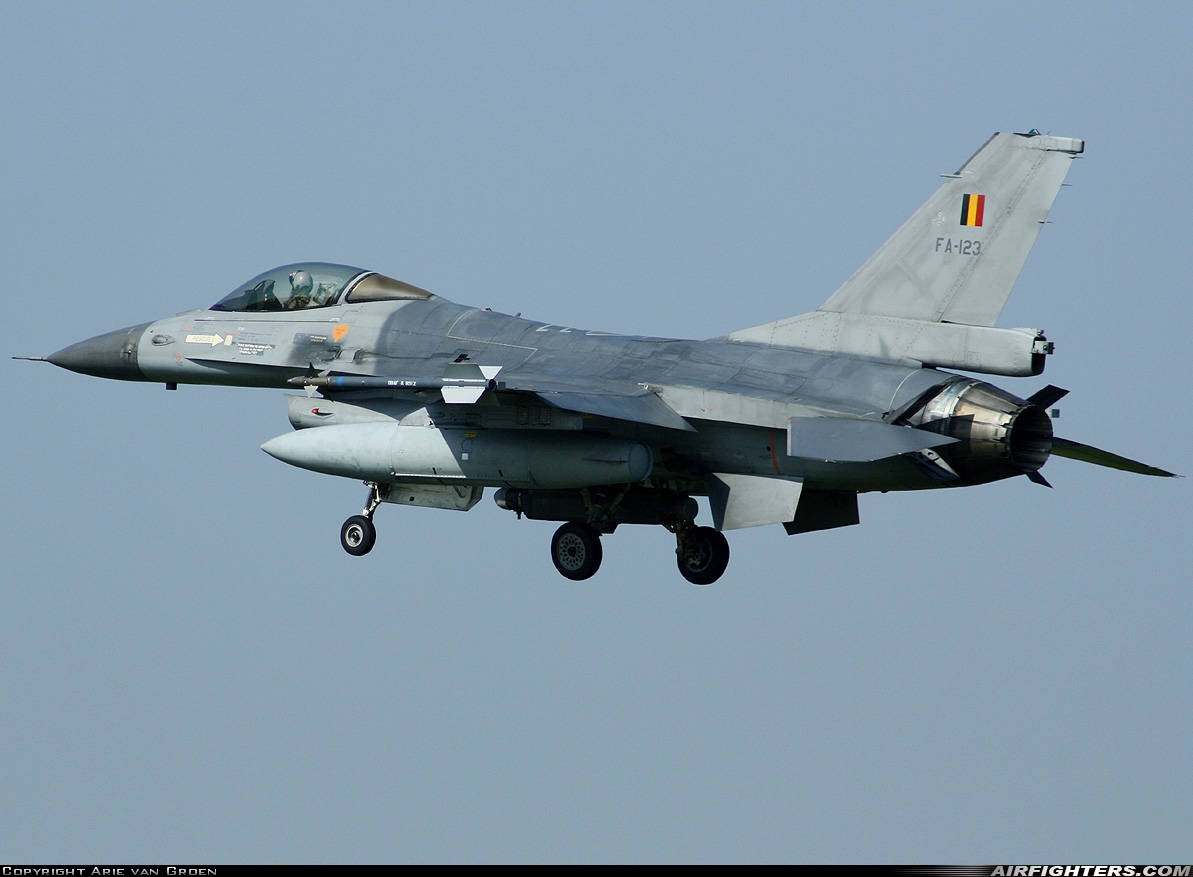 Belgium - Air Force General Dynamics F-16AM Fighting Falcon FA-123 at Leeuwarden (LWR / EHLW), Netherlands
