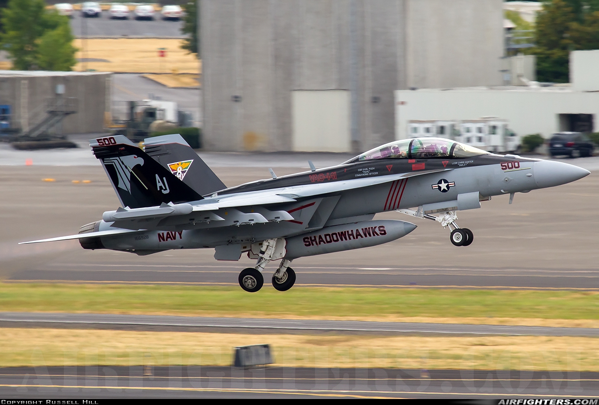 USA - Navy Boeing EA-18G Growler 166928 at Portland - Int. (PDX / KPDX), USA