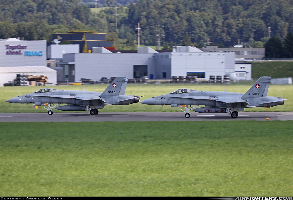 Switzerland - Air Force McDonnell Douglas F/A-18C Hornet J-5013 at Emmen (EML / LSME), Switzerland