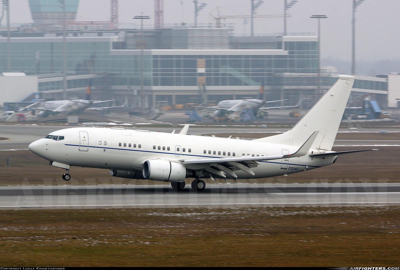 USA - Air Force Boeing C-40B (737-7CP BBJ) 02-0042 at Munich (- Franz Josef Strauss) (MUC / EDDM), Germany