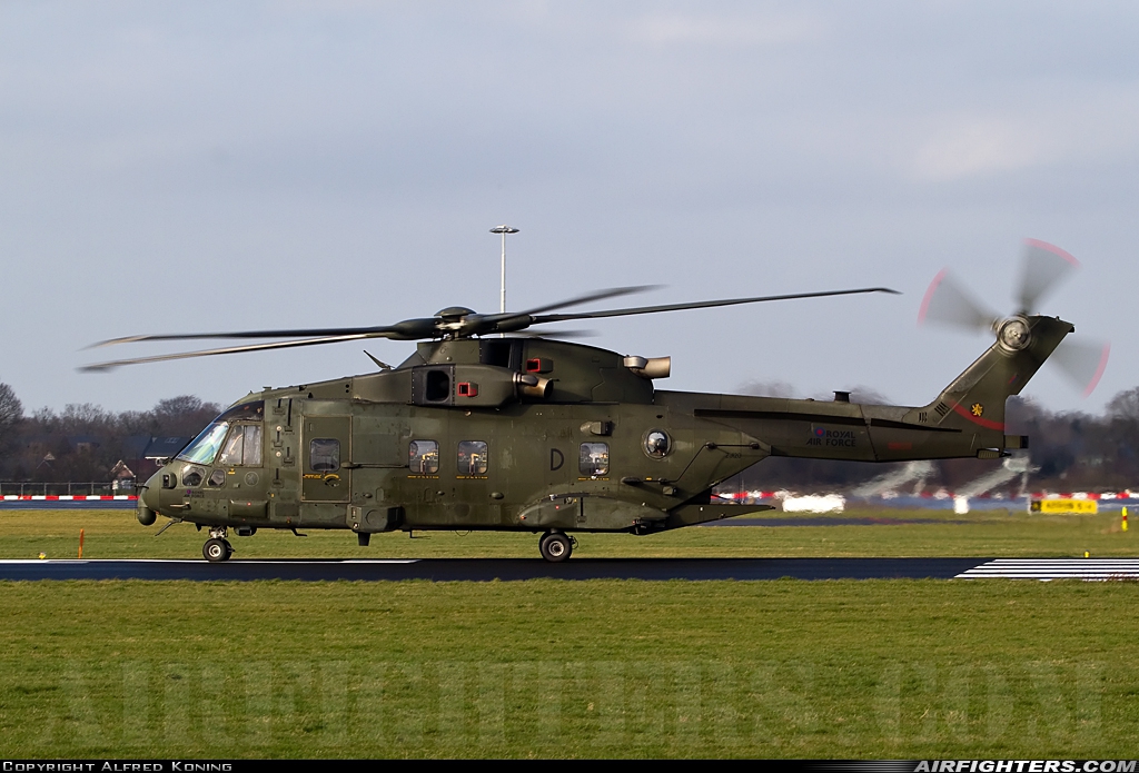 UK - Air Force AgustaWestland Merlin HC3 (Mk411) ZJ120 at Groningen - Eelde (GRQ / EHGG), Netherlands