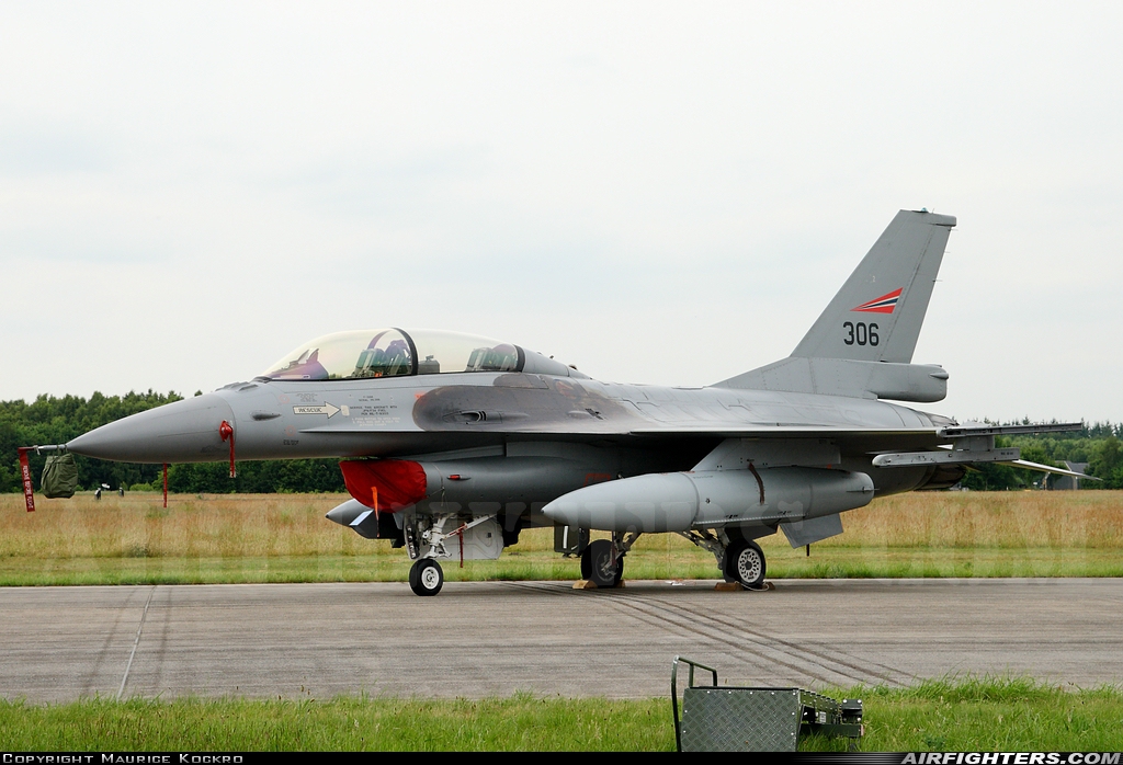 Norway - Air Force General Dynamics F-16BM Fighting Falcon 306 at Uden - Volkel (UDE / EHVK), Netherlands