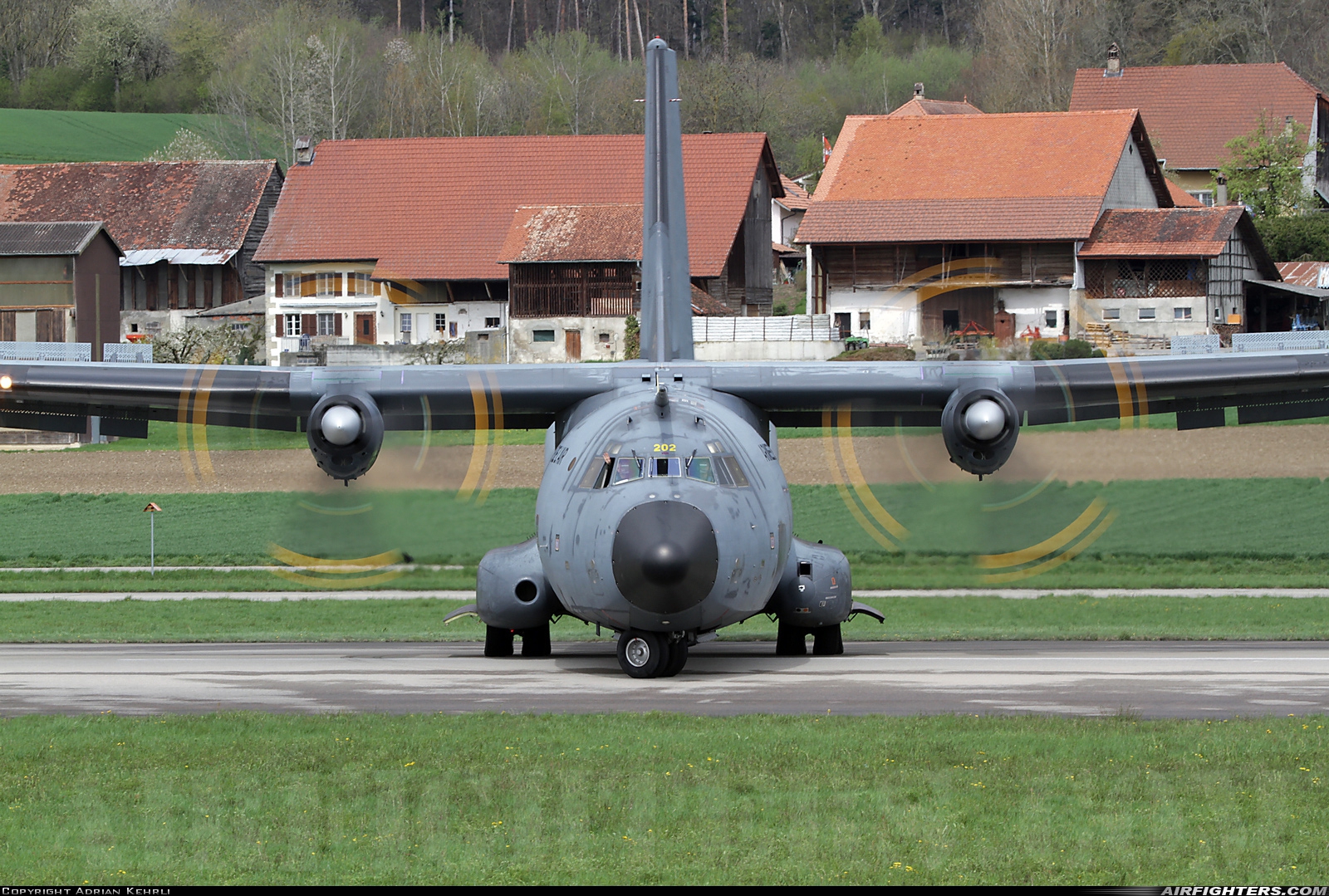 France - Air Force Transport Allianz C-160R R202 at Payerne (LSMP), Switzerland