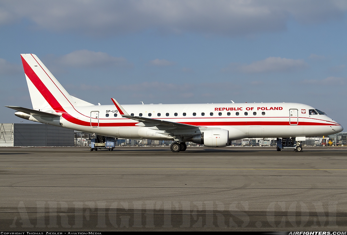 Poland - Government Embraer ERJ-170-200LR SP-LIG at Munich (- Franz Josef Strauss) (MUC / EDDM), Germany