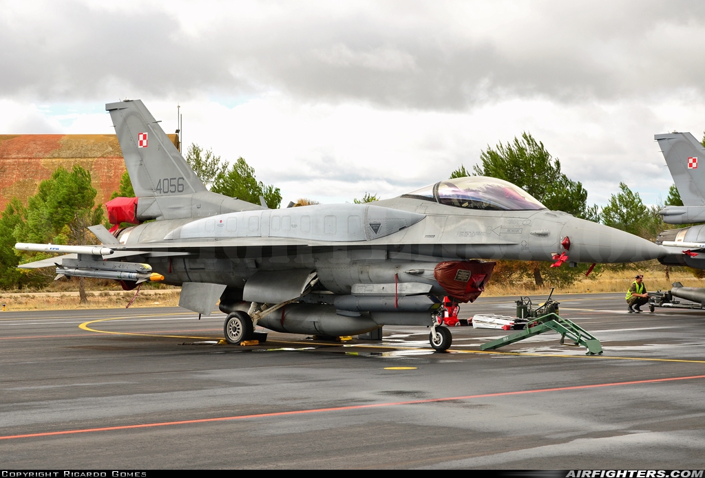 Poland - Air Force General Dynamics F-16C Fighting Falcon 4056 at Albacete (- Los Llanos) (LEAB), Spain